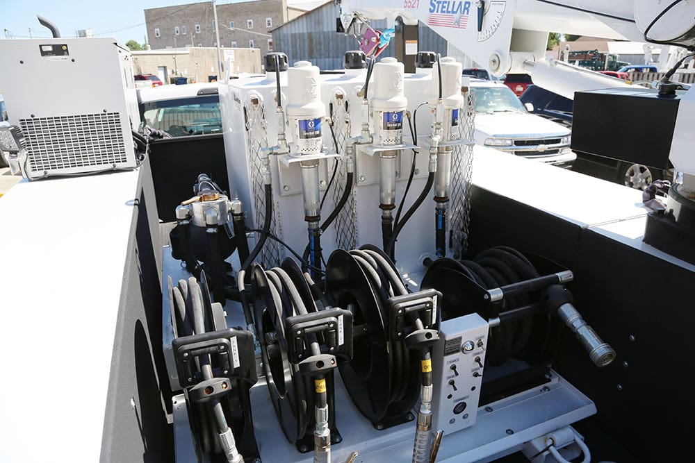 LM200 Lube Skid in Mechanic Truck