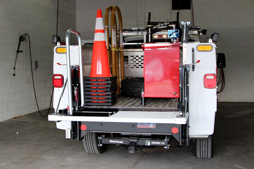 Diesel Fuel Shop Caddy in the back of a Mechanic Truck