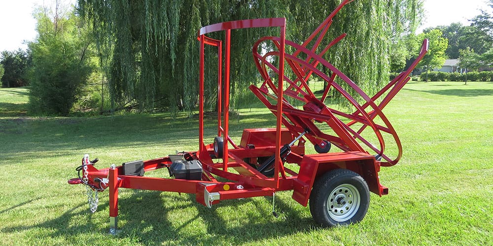 red utility trailer