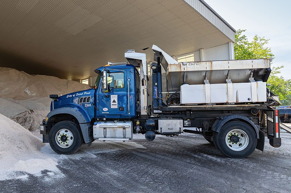Stellar truck attachment on St Paul government vehicle